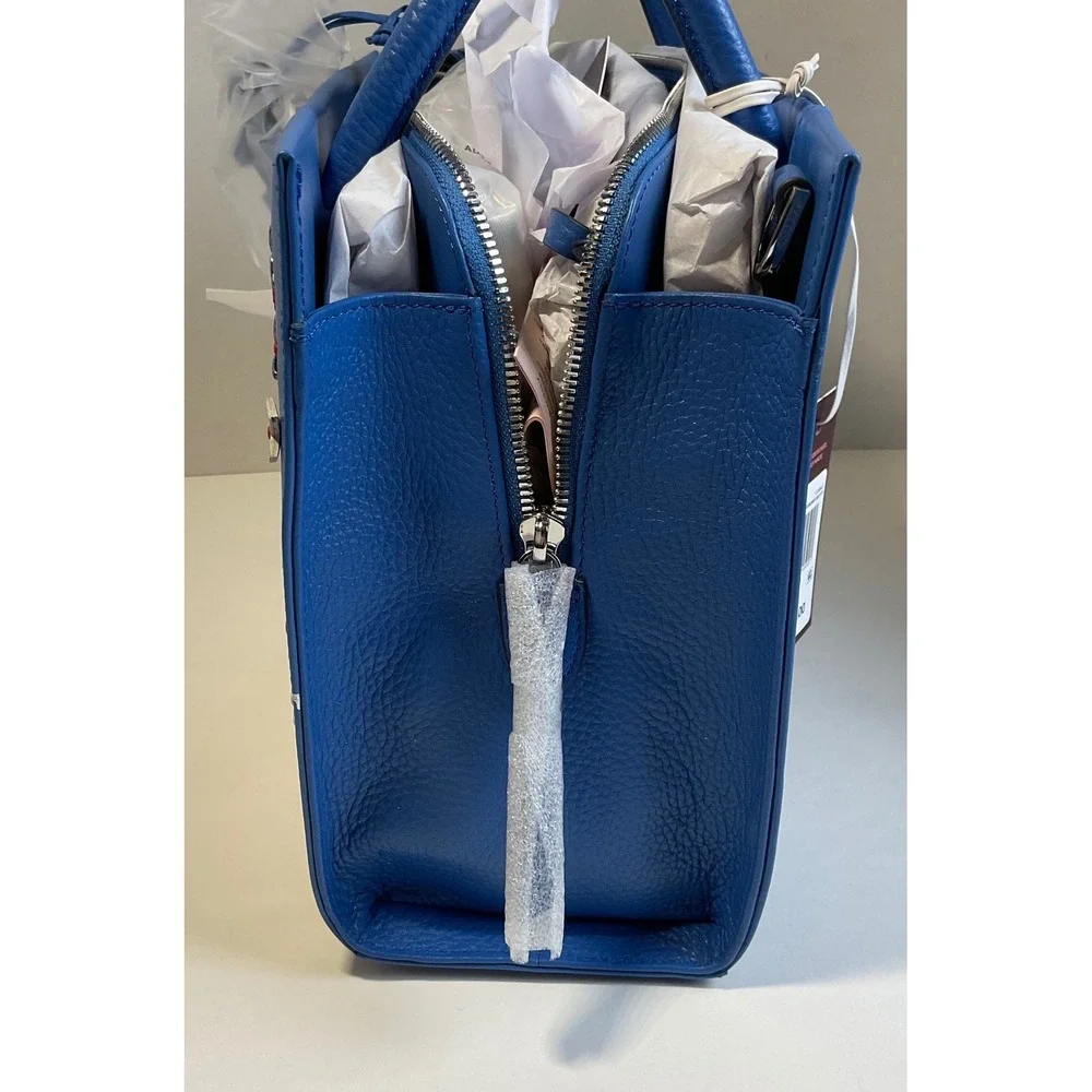Radley London Fireworks and Str Cobalt Leather NYC Satchel Bag RHG21001 NEW